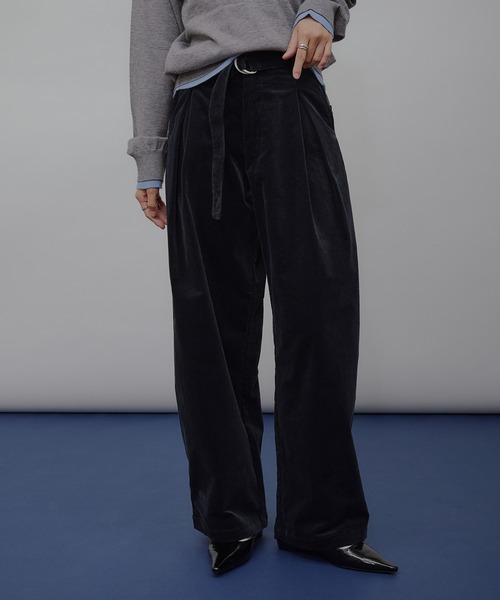 パンツ everyone corduroy belted pants everyone(エブリワン) 【corduroy belted pants】コーデュロイ