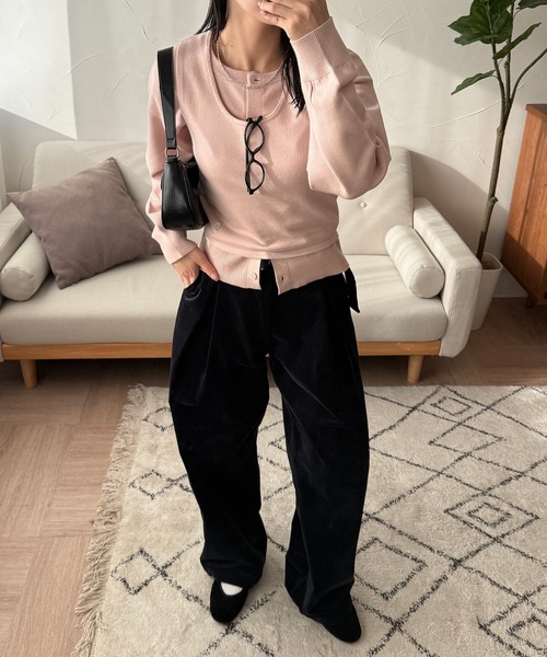 MUHET(ミュエータ)の「belted corduroy pants / ベルト付きコーデュロイパンツ(その他パンツ・レディース・ベージュ/ネイビー/ブラウン・SMALL/MEDIUM/LARGE)」の17枚目の写真