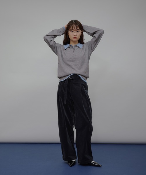 MUHET(ミュエータ)の「belted corduroy pants / ベルト付きコーデュロイパンツ(その他パンツ・レディース・ベージュ/ネイビー/ブラウン・SMALL/MEDIUM/LARGE)」の21枚目の写真