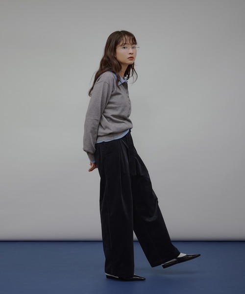 MUHET(ミュエータ)の「belted corduroy pants / ベルト付きコーデュロイパンツ(その他パンツ・レディース・ベージュ/ネイビー/ブラウン・SMALL/MEDIUM/LARGE)」の22枚目の写真