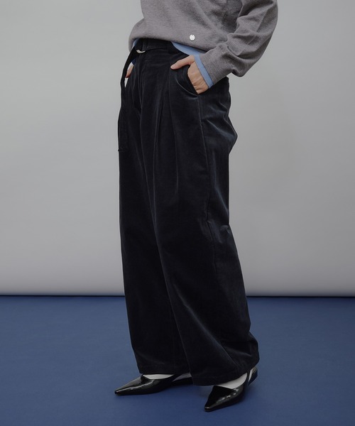 MUHET(ミュエータ)の「belted corduroy pants / ベルト付きコーデュロイパンツ(その他パンツ・レディース・ベージュ/ネイビー/ブラウン・SMALL/MEDIUM/LARGE)」の18枚目の写真
