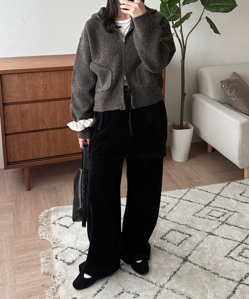 MUHET(ミュエータ)の「belted corduroy pants / ベルト付きコーデュロイパンツ(その他パンツ・レディース・ベージュ/ネイビー/ブラウン・SMALL/MEDIUM/LARGE)」の16枚目の写真