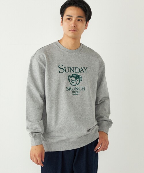SHIPS Colors(シップス カラーズ)の「SHIPS Colors:TeddyBear(R) スウェット 2◇(スウェット・メンズ・ダークグレー/ネイビー/ナチュラル/グレー/チャコールグレー・LARGE/X-LARGE/SMALL/MEDIUM)」の2枚目の写真