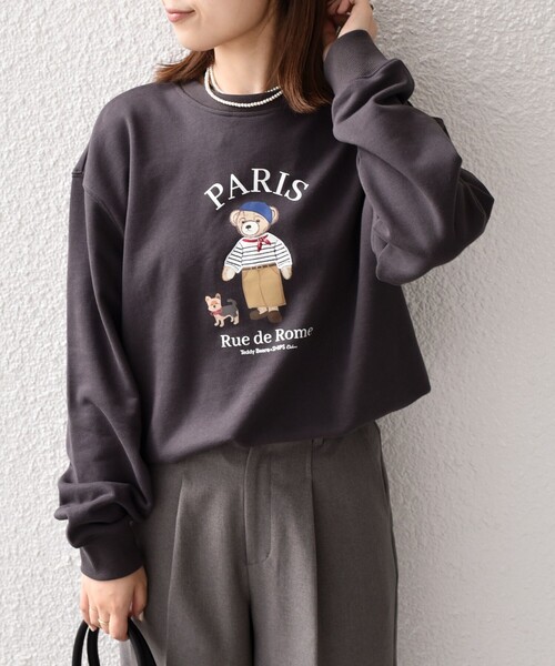 SHIPS Colors(シップス カラーズ)の「SHIPS Colors:TeddyBear(R) スウェット 2◇(スウェット・メンズ・ダークグレー/ネイビー/ナチュラル/グレー/チャコールグレー・LARGE/X-LARGE/SMALL/MEDIUM)」の3枚目の写真