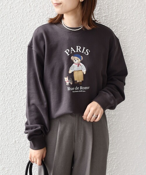 SHIPS Colors(シップス カラーズ)の「SHIPS Colors:TeddyBear(R) スウェット 2◇(スウェット・メンズ・ダークグレー/ネイビー/ナチュラル/グレー/チャコールグレー・LARGE/X-LARGE/SMALL/MEDIUM)」の6枚目の写真