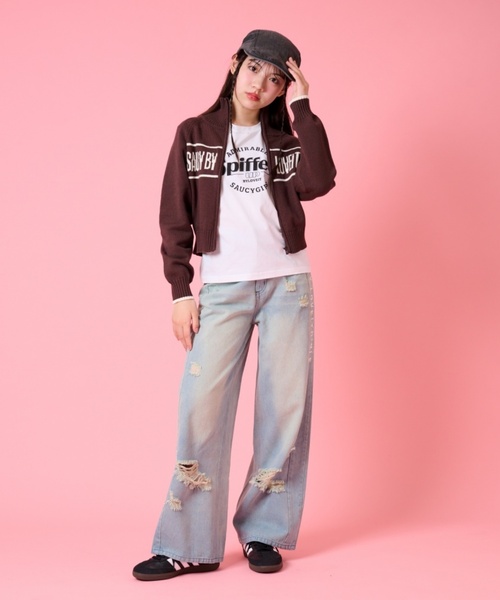 by LOVEiT（バイラビット）の「Wジップカーディガン（カーディガン/ボレロ・キッズ・ベージュ/ブラウン/オフホワイト・140cm/160cm/120cm/150cm/130cm）」の6枚目の写真