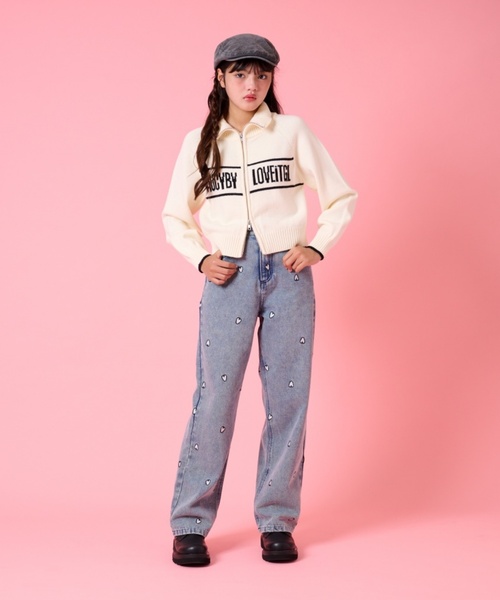 by LOVEiT（バイラビット）の「Wジップカーディガン（カーディガン/ボレロ・キッズ・ベージュ/ブラウン/オフホワイト・140cm/160cm/120cm/150cm/130cm）」の8枚目の写真