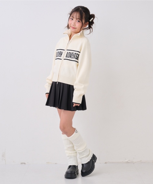 by LOVEiT（バイラビット）の「Wジップカーディガン（カーディガン/ボレロ・キッズ・ベージュ/ブラウン/オフホワイト・140cm/160cm/120cm/150cm/130cm）」の9枚目の写真