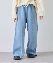 CIAOPANIC TYPY（チャオパニックティピー）の「【WEB限定】【KIDS】配色ハマグリステッチ微フレアパンツ（スウェットパンツ）」
