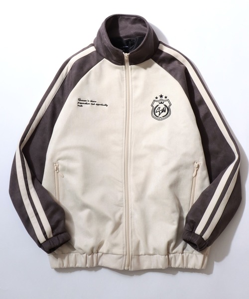 セール】Fake Suede Track Jacket/オーバーサイズ ブロークコア