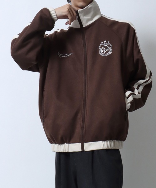 ジャケット・アウター BlackEyePatch FAKE SUEDE TRACK JACKET FAKE SUEDE TRACK JACKET/フェイクスエードトラックジャケット