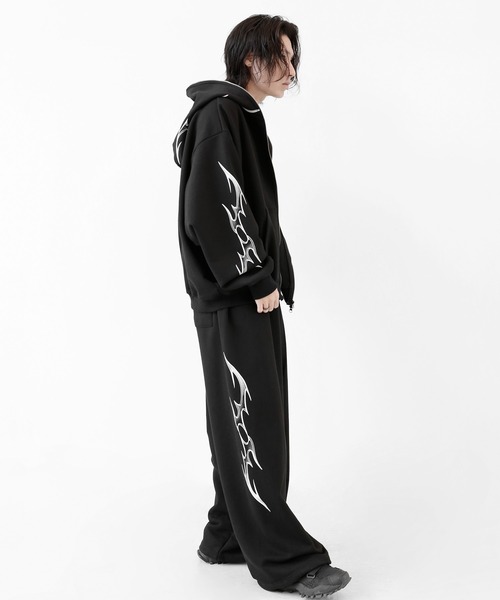 minsobi ミンソビ　スウェットサルエルパンツ　ブラック minsobi（ミンソビ）の「スウェットサルエルパンツ（スウェット