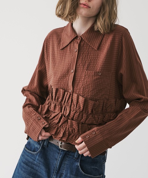 セール】hem double frill short SH（シャツ/ブラウス）｜WILLFULLY