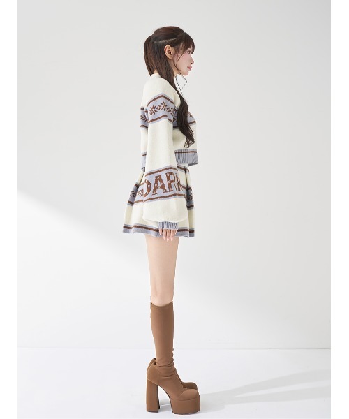 スノーパターンラメニットセットアップ（セットアップ）｜Darich