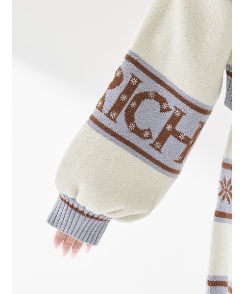 新品未開封　ダーリッチ　スノーパターンラメニットセットアップ　darich F スノーパターンラメニットセットアップ（セットアップ）｜Darich