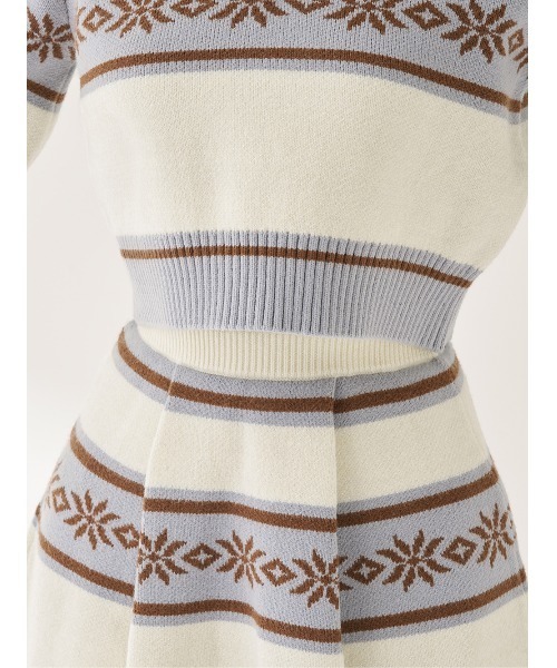 スノーパターンラメニットセットアップ（セットアップ）｜Darich