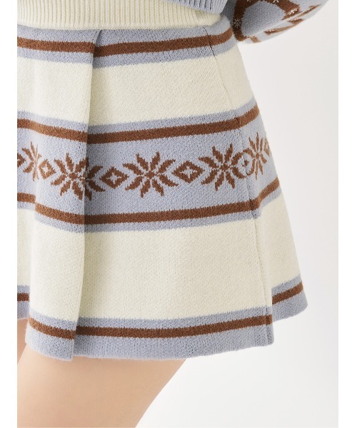 スノーパターンラメニットセットアップ（セットアップ）｜Darich