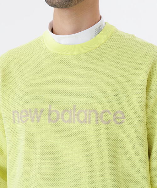 セール】【new balance golf】メッシュ クルーネック ニット プル