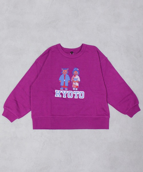 Life Support Products（ライフサポートプロダクツ）の「裏毛シティプリントトレーナー（スウェット・キッズ・バイオレット/ブルー/オフホワイト/マスタード/チャコール/ホワイト系その他・80/90/95/100/110/120/130/140/150）」の8枚目の写真