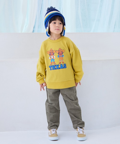 Life Support Products（ライフサポートプロダクツ）の「裏毛シティプリントトレーナー（スウェット・キッズ・バイオレット/ブルー/オフホワイト/マスタード/チャコール/ホワイト系その他・80/90/95/100/110/120/130/140/150）」の17枚目の写真