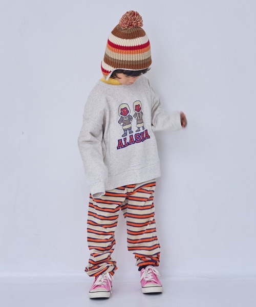 Life Support Products（ライフサポートプロダクツ）の「裏毛シティプリントトレーナー（スウェット・キッズ・バイオレット/ブルー/オフホワイト/マスタード/チャコール/ホワイト系その他・80/90/95/100/110/120/130/140/150）」の20枚目の写真