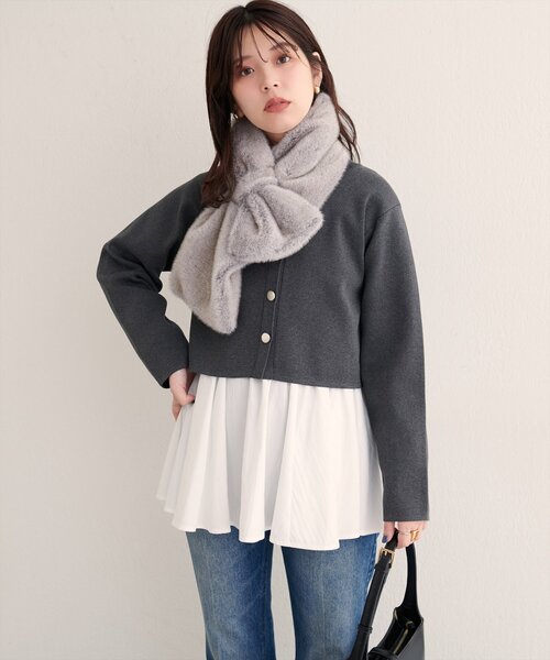 natural couture（ナチュラルクチュール）の「マルチWAYカシュクールリボンブラウス（シャツ/ブラウス・レディース・ボルドー/ブラウン/ブラック/オフホワイト・FREE）」の15枚目の写真