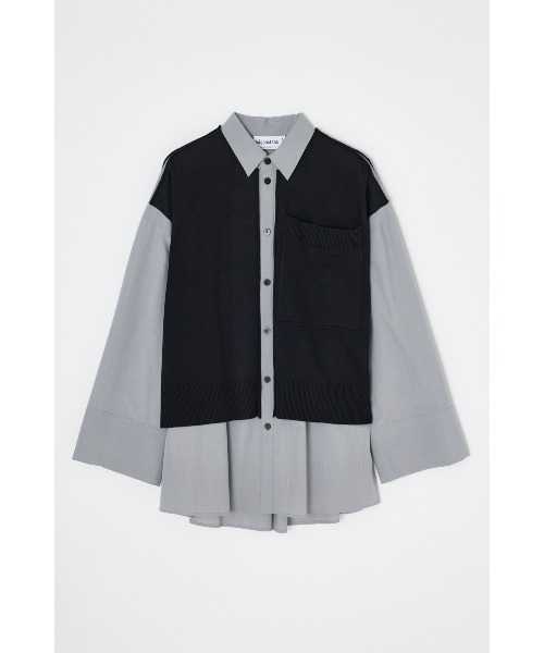 nagonstans（ナゴンスタンス）の「16Wコーデュロイ eggドレープシャツ