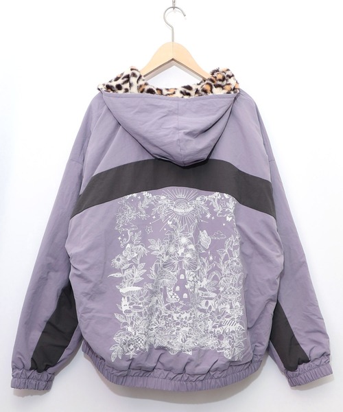 ScoLar 153647：キノコ×レオパード柄リバーシブルブルゾン 153647：キノコ×レオパード柄リバーシブルブルゾン（ブルゾン