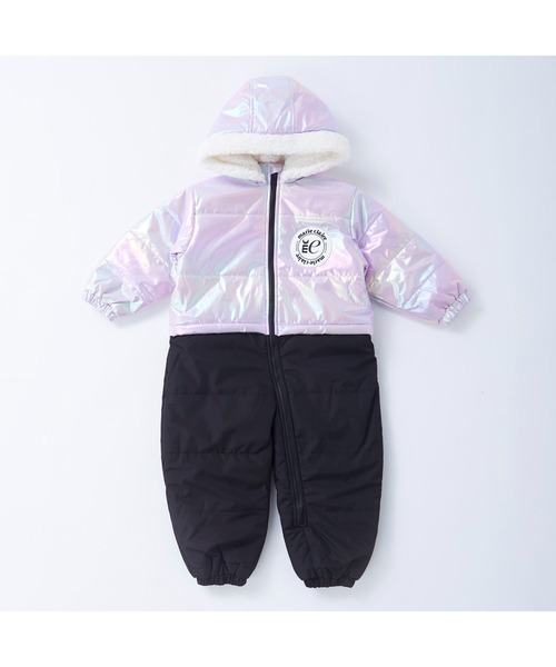 marie claire(マリ・クレール)の「marie claire ENFANTS/マリクレール アンファン ベビー 耐水圧5000mm オーロラカラー 中綿入り フード裏ボア スノーウェア スノーボード スキーウェア(スポーツグッズ・キッズ・ミント/パープル・110cm/90cm/80cm/100cm)」の2枚目の写真