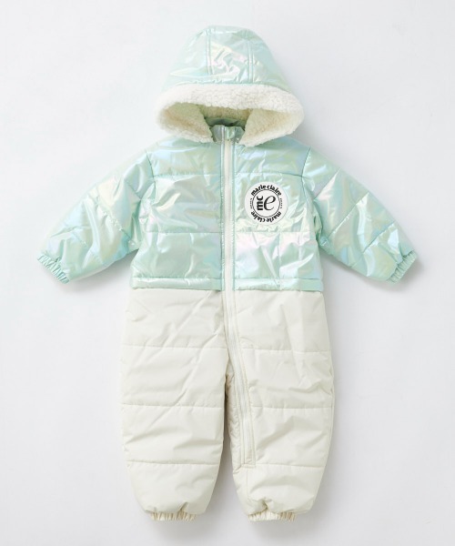 marie claire(マリ・クレール)の「marie claire ENFANTS/マリクレール アンファン ベビー 耐水圧5000mm オーロラカラー 中綿入り フード裏ボア スノーウェア スノーボード スキーウェア(スポーツグッズ・キッズ・ミント/パープル・110cm/90cm/80cm/100cm)」の1枚目の写真