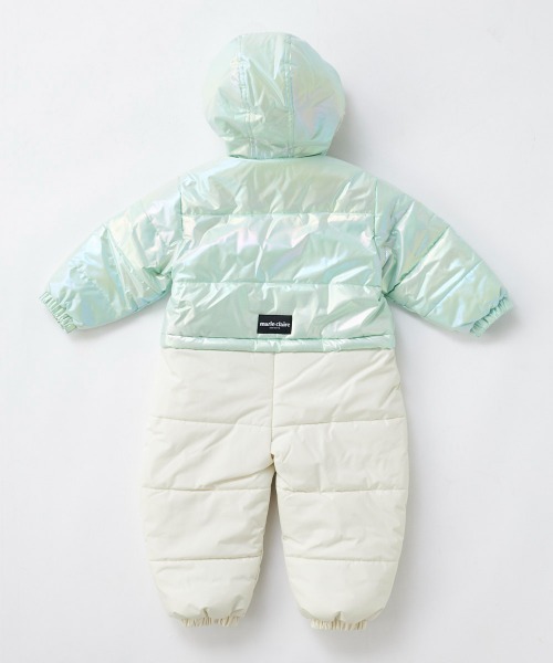 marie claire(マリ・クレール)の「marie claire ENFANTS/マリクレール アンファン ベビー 耐水圧5000mm オーロラカラー 中綿入り フード裏ボア スノーウェア スノーボード スキーウェア(スポーツグッズ・キッズ・ミント/パープル・110cm/90cm/80cm/100cm)」の4枚目の写真