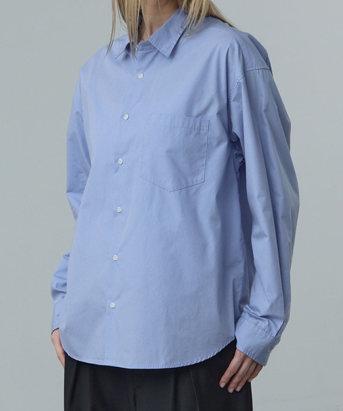 CALLNE（カルネ）の「【CALLNE】Basic Regular Collar Shirt/ベーシックレギュラーカラーシャツ（シャツ/ブラウス・メンズ・ホワイト/ライトブルー/ブラック・L/M）」の3枚目の写真