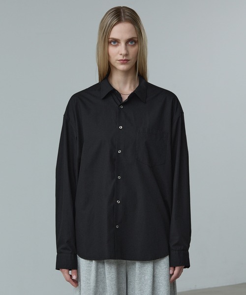 CALLNE（カルネ）の「【CALLNE】Basic Regular Collar Shirt/ベーシックレギュラーカラーシャツ（シャツ/ブラウス・メンズ・ホワイト/ライトブルー/ブラック・L/M）」の4枚目の写真