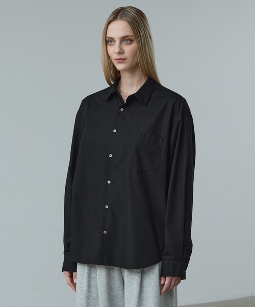 CALLNE（カルネ）の「【CALLNE】Basic Regular Collar Shirt/ベーシックレギュラーカラーシャツ（シャツ/ブラウス・メンズ・ホワイト/ライトブルー/ブラック・L/M）」の5枚目の写真