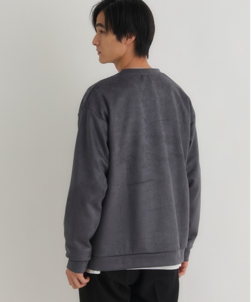 BACK NUMBER(バックナンバー)の「BACK NUMBER(バックナンバー)【メンズ】フェイクスエード切替クルートレーナー(スウェット・メンズ・ダークグレー/ライトグレー/ブルー・M/L/XL)」の22枚目の写真