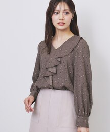 ジョーゼット Vネック」に該当するレディースのシャツ/ブラウス