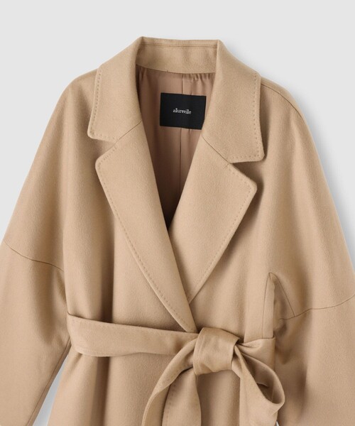 allureville（アルアバイル）の「カシミヤビーバーコート（チェスターコート・レディース・ベージュ/ブラック/カーキ・1/2）」の9枚目の写真