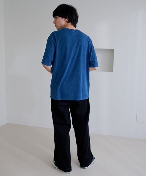 U.S. POLO ASSN.（ユーエスポロアッスン）の「【U.S. POLO ASSN.】ピグメント加工 ワンポイント 半袖 Tシャツ（Tシャツ/カットソー・メンズ・スミクロ/アイボリー/ダークブルー・L/M）」の22枚目の写真