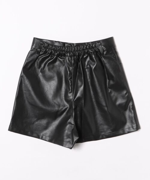 GORGE(ゴージ)の「《フェイクレザー×美シルエット》レディース ショートパンツ ウエストゴム 秋冬春(その他パンツ・レディース・ブラウン/ブラック・F)」の11枚目の写真