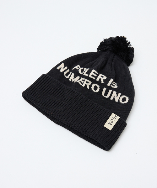 POLeR（ポーラー）の「【POLER / ポーラー】POM BEANIE / ポン ビーニー /ユニセックス（ニットキャップ/ビーニー・メンズ・ブラック/オレンジ/ネイビー・フリー）」の7枚目の写真