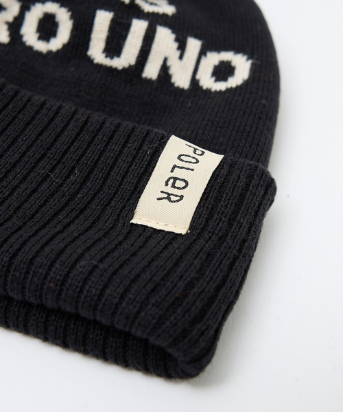 POLeR（ポーラー）の「【POLER / ポーラー】POM BEANIE / ポン ビーニー /ユニセックス（ニットキャップ/ビーニー・メンズ・ブラック/オレンジ/ネイビー・フリー）」の8枚目の写真