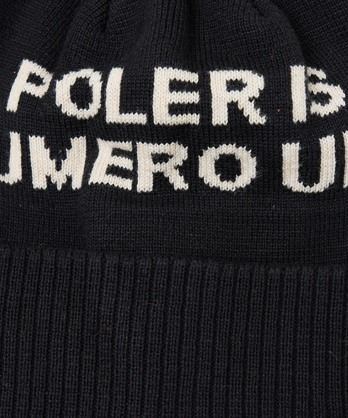 POLeR（ポーラー）の「【POLER / ポーラー】POM BEANIE / ポン ビーニー /ユニセックス（ニットキャップ/ビーニー・メンズ・ブラック/オレンジ/ネイビー・フリー）」の10枚目の写真