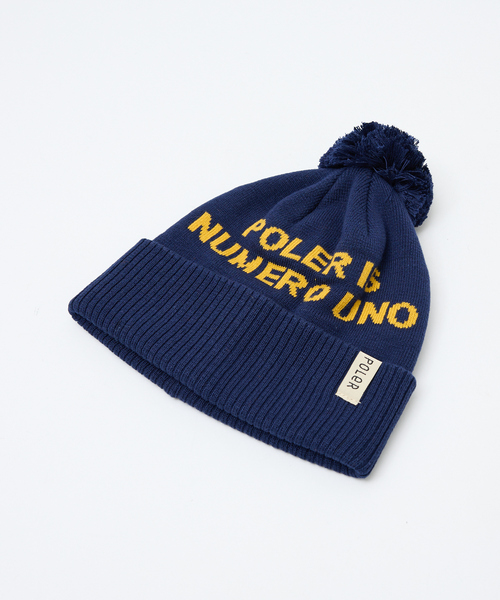 POLeR（ポーラー）の「【POLER / ポーラー】POM BEANIE / ポン ビーニー /ユニセックス（ニットキャップ/ビーニー・メンズ・ブラック/オレンジ/ネイビー・フリー）」の12枚目の写真