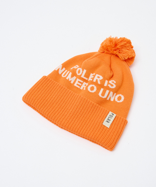 POLeR（ポーラー）の「【POLER / ポーラー】POM BEANIE / ポン ビーニー /ユニセックス（ニットキャップ/ビーニー・メンズ・ブラック/オレンジ/ネイビー・フリー）」の16枚目の写真