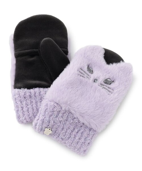 新品 2点セット ANNA SUI mini ネコミトン＆ネコイヤマフ ネコミトン（手袋）｜ANNA SUI mini（アナスイ・ミニ）のファッション