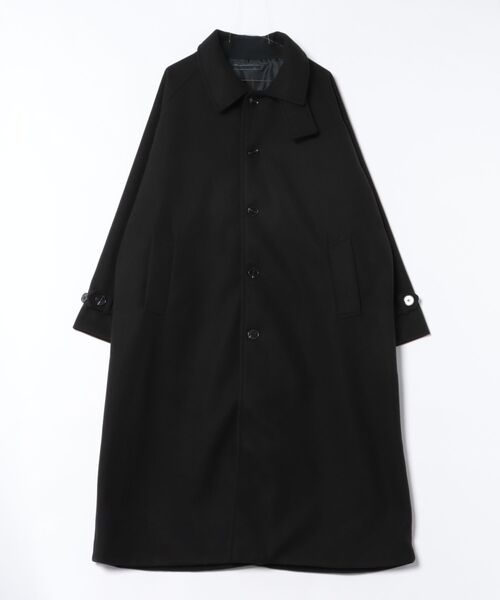 VIBGYOR(ヴィブジョー)の「フェイクメルトンルーズステンコート(CN)(ステンカラーコート・メンズ・ベージュ/チャコールグレー/ブラック・X-LARGE/LARGE/MEDIUM)」の4枚目の写真