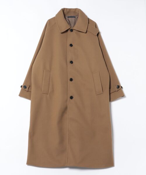 VIBGYOR(ヴィブジョー)の「フェイクメルトンルーズステンコート(CN)(ステンカラーコート・メンズ・ベージュ/チャコールグレー/ブラック・X-LARGE/LARGE/MEDIUM)」の13枚目の写真