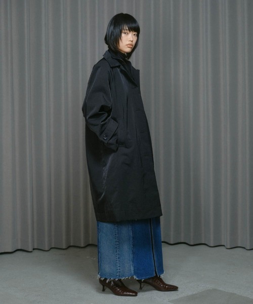セール】HEAVY NYLON LONG COAT / ヘビーナイロン ロング コート