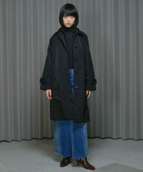 HEAVY NYLON LONG COAT / ヘビーナイロン ロング コート（ナイロン