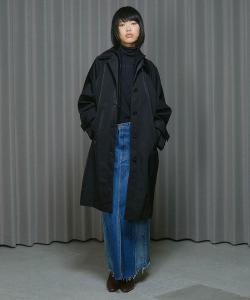 新品未使用タグ付　aere nylon long coat ナイロンロングコート セール】HEAVY NYLON LONG COAT / ヘビーナイロン ロング コート